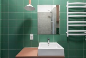 green tiles for bathroom