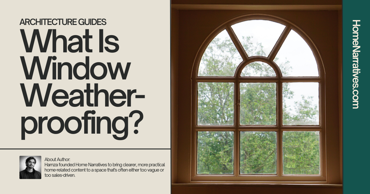 What Is Window Weather-proofing